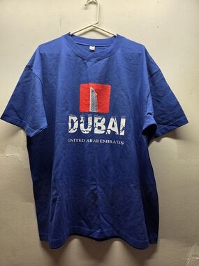 Blue Dubai Graphic Short Sleeve Tee